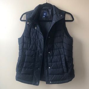 GAP Black Puffer Vest